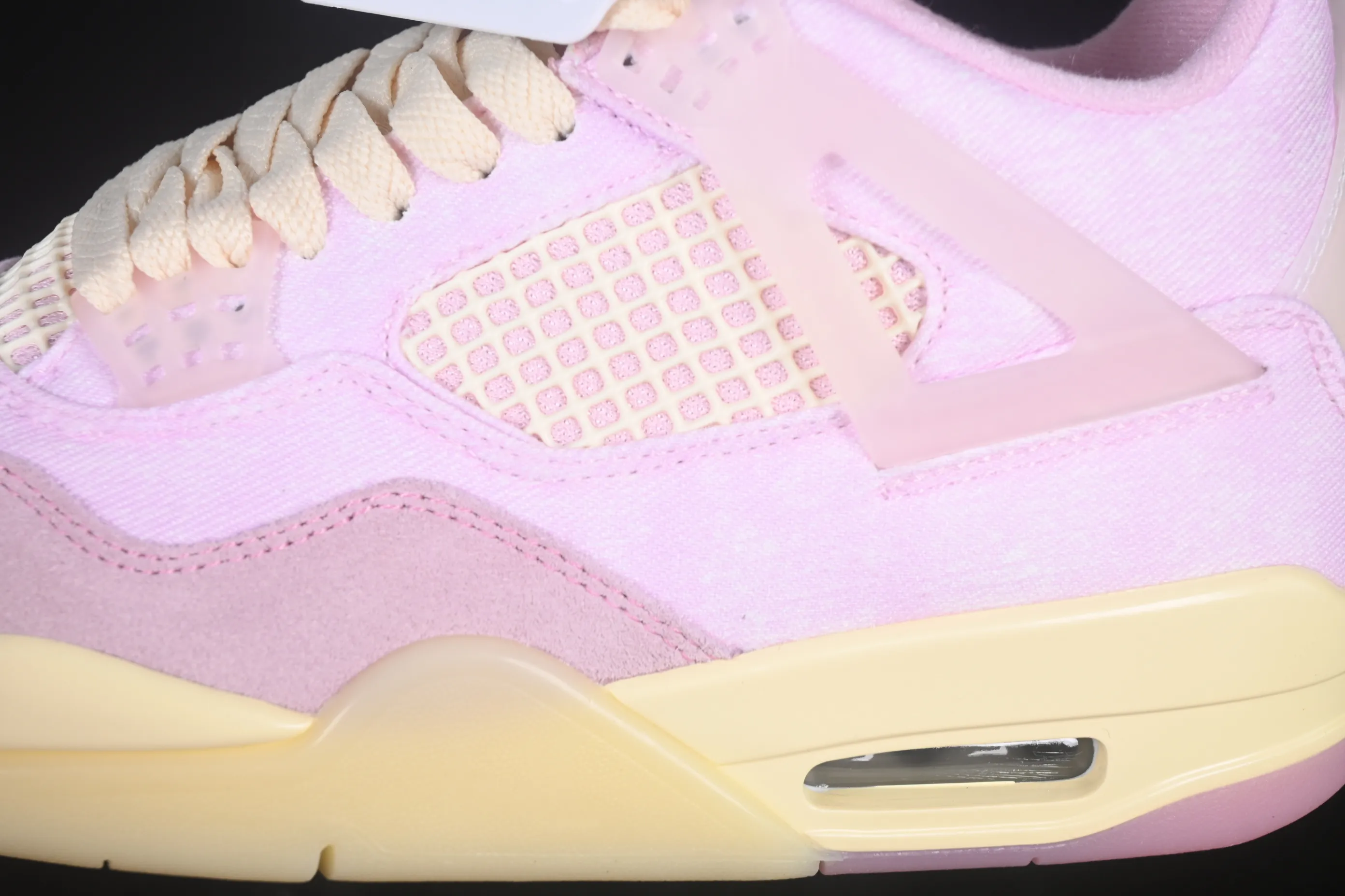 All categories Air Jordan Jordan series basketball shoes Air Jordan 4 Air Jordan 4 Retro "Iced Carmine" AJ4 Jordan 4 denim ice plum powder replica basketball shoes IB6716-600